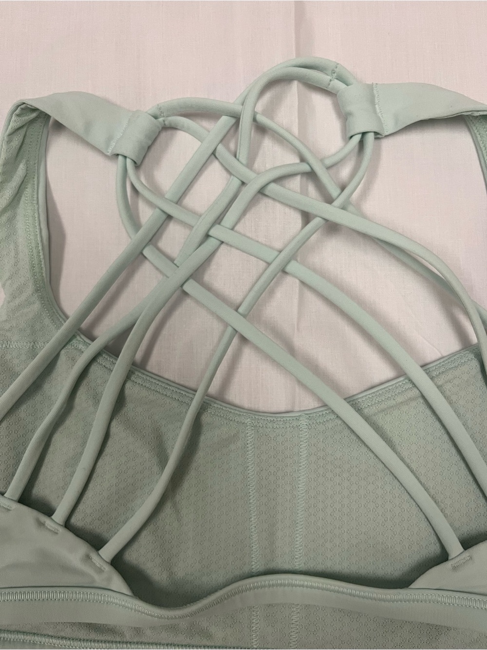 lululemon athletica Mint Green Strappy Back Sports Bra - Picture 3 of 6